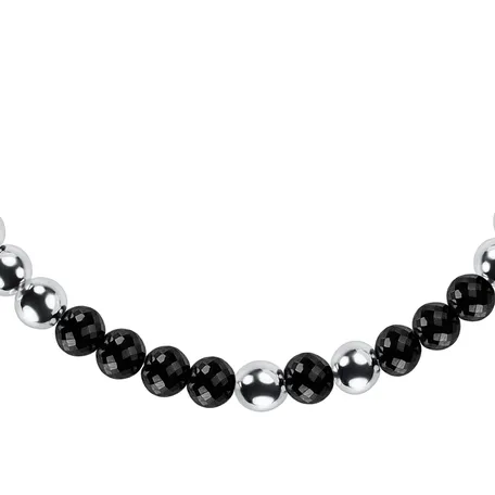 Náramek s černými diamanty Marbles Mood