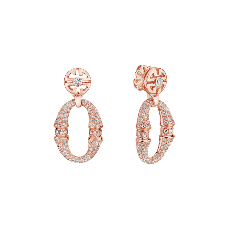 Náušnice s diamanty Morpheus Ribbon