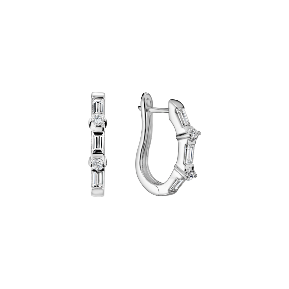 Náušnice s diamanty Rurethi
