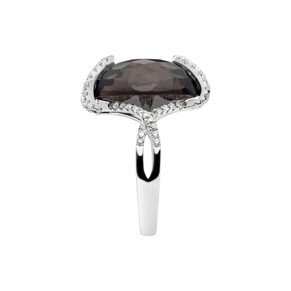 Prsten s quartzem diamanty Aristocrat