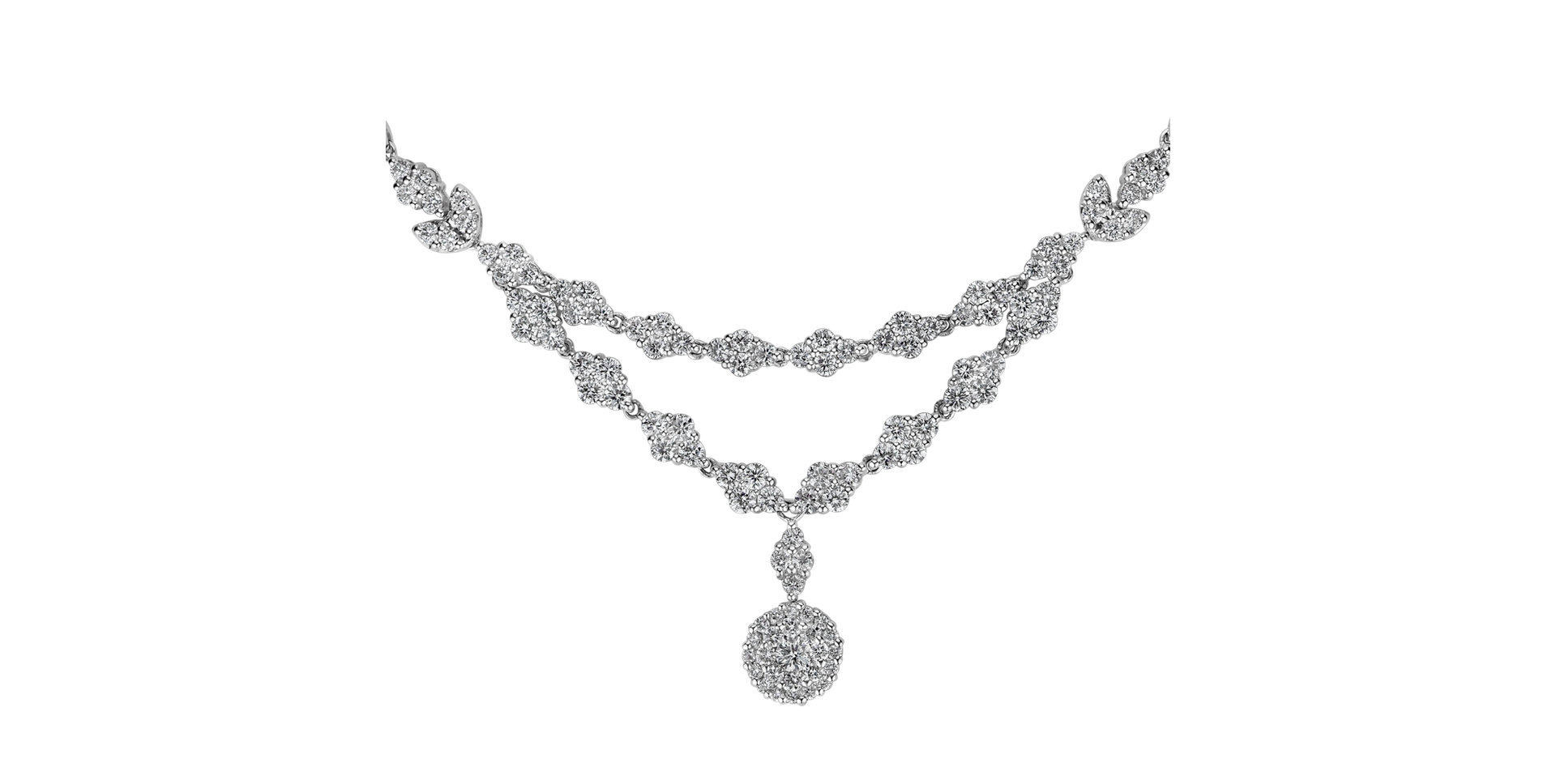 Náhrdelník s diamanty Heartbeat of the Destiny