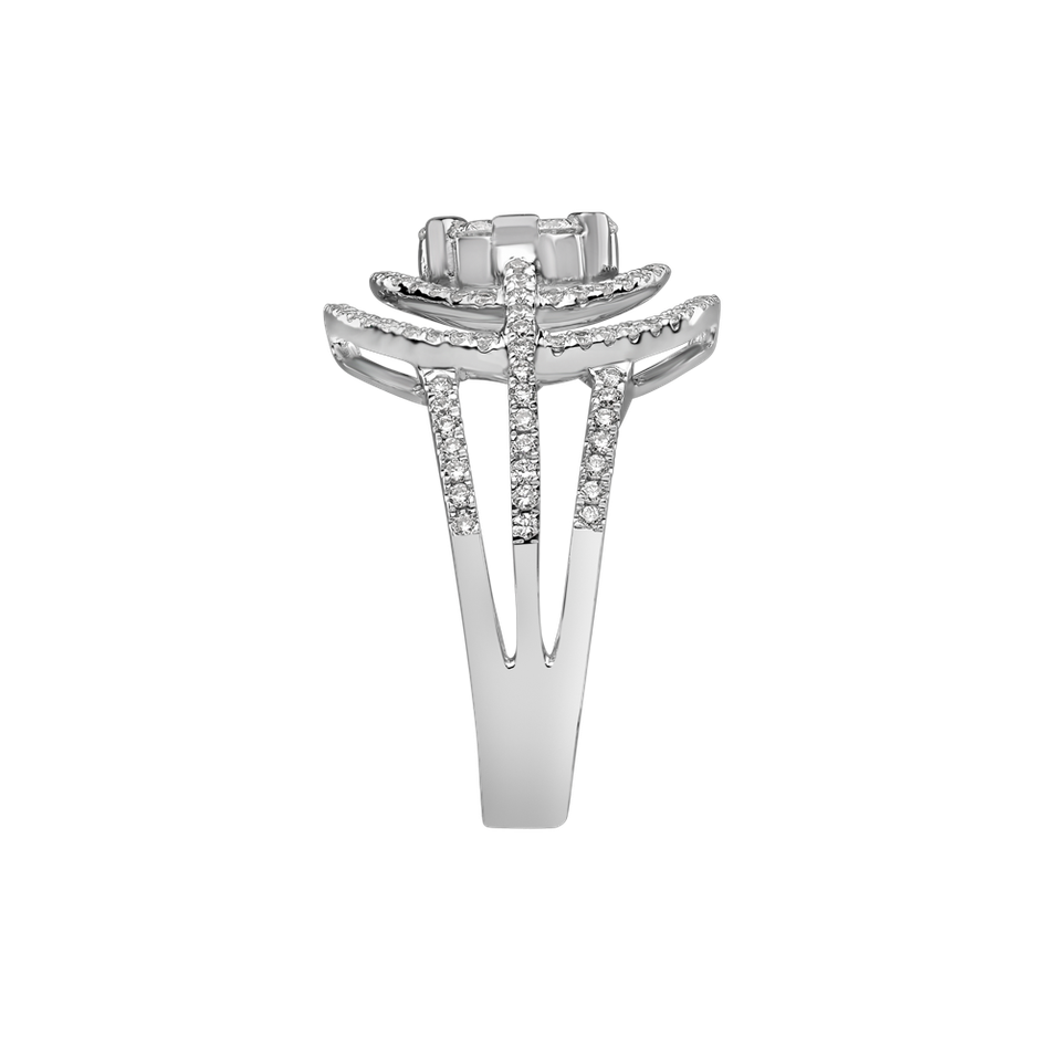 Prsten s diamanty Flower Maze