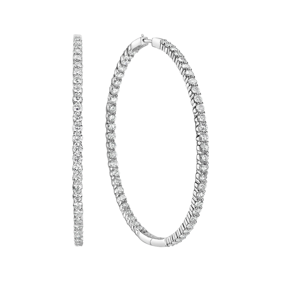 Náušnice s diamanty Luxury Touch