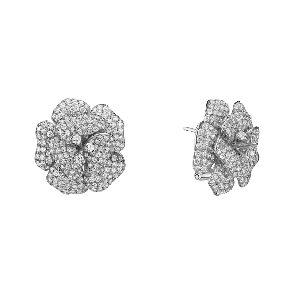 Náušnice s diamanty Briliant Camellia