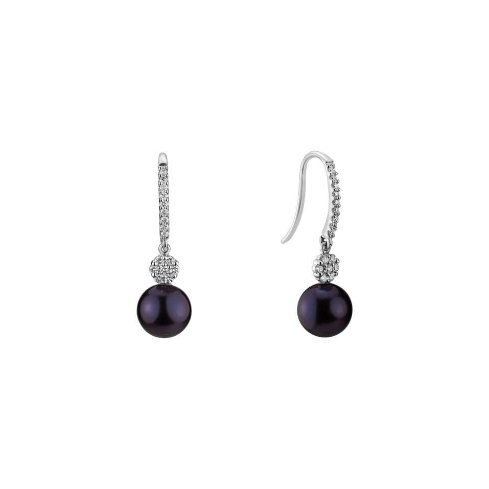 Náušnice s perlou a diamanty Sea Glory