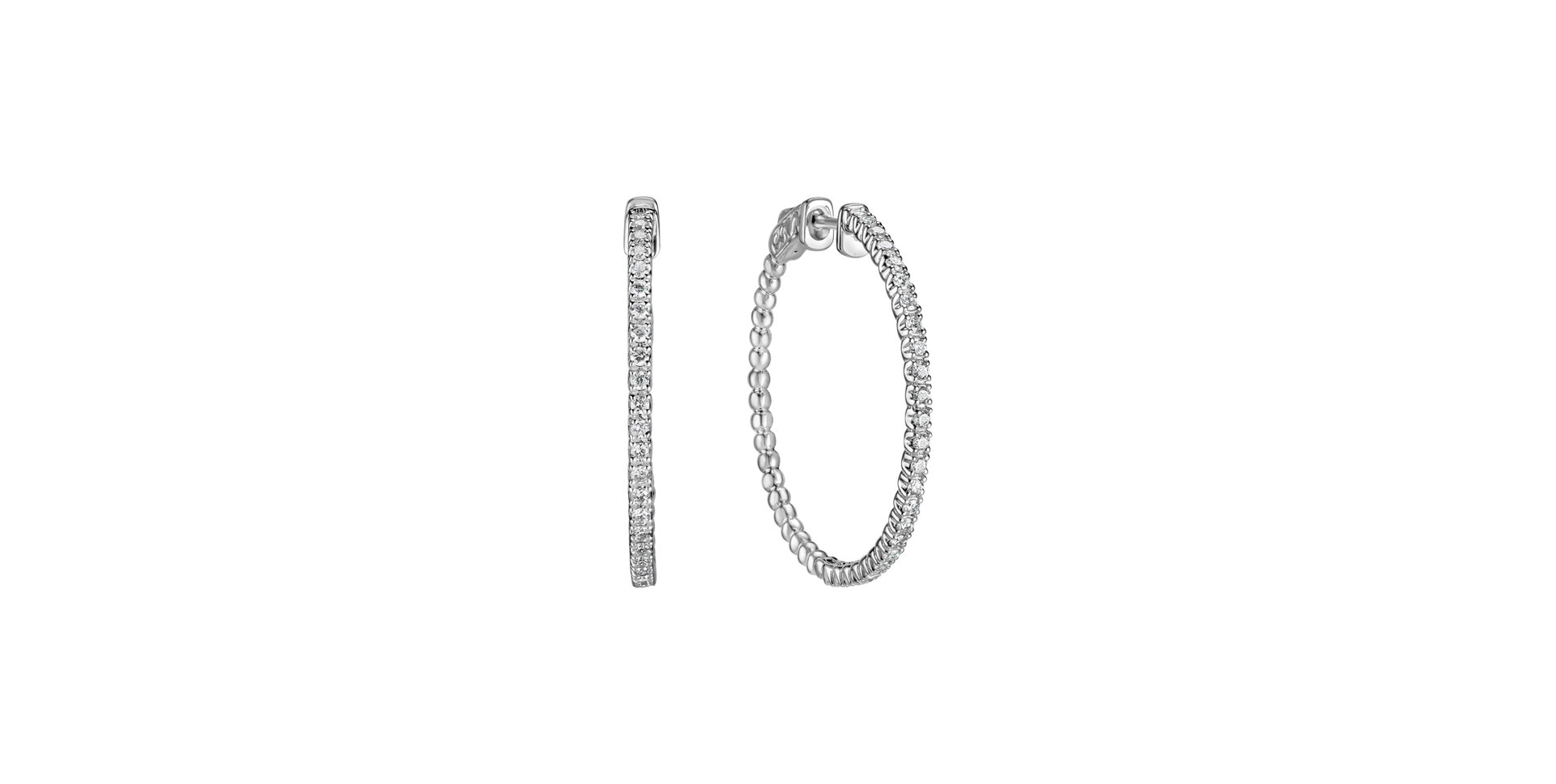 Náušnice s diamanty Tenderness Circle