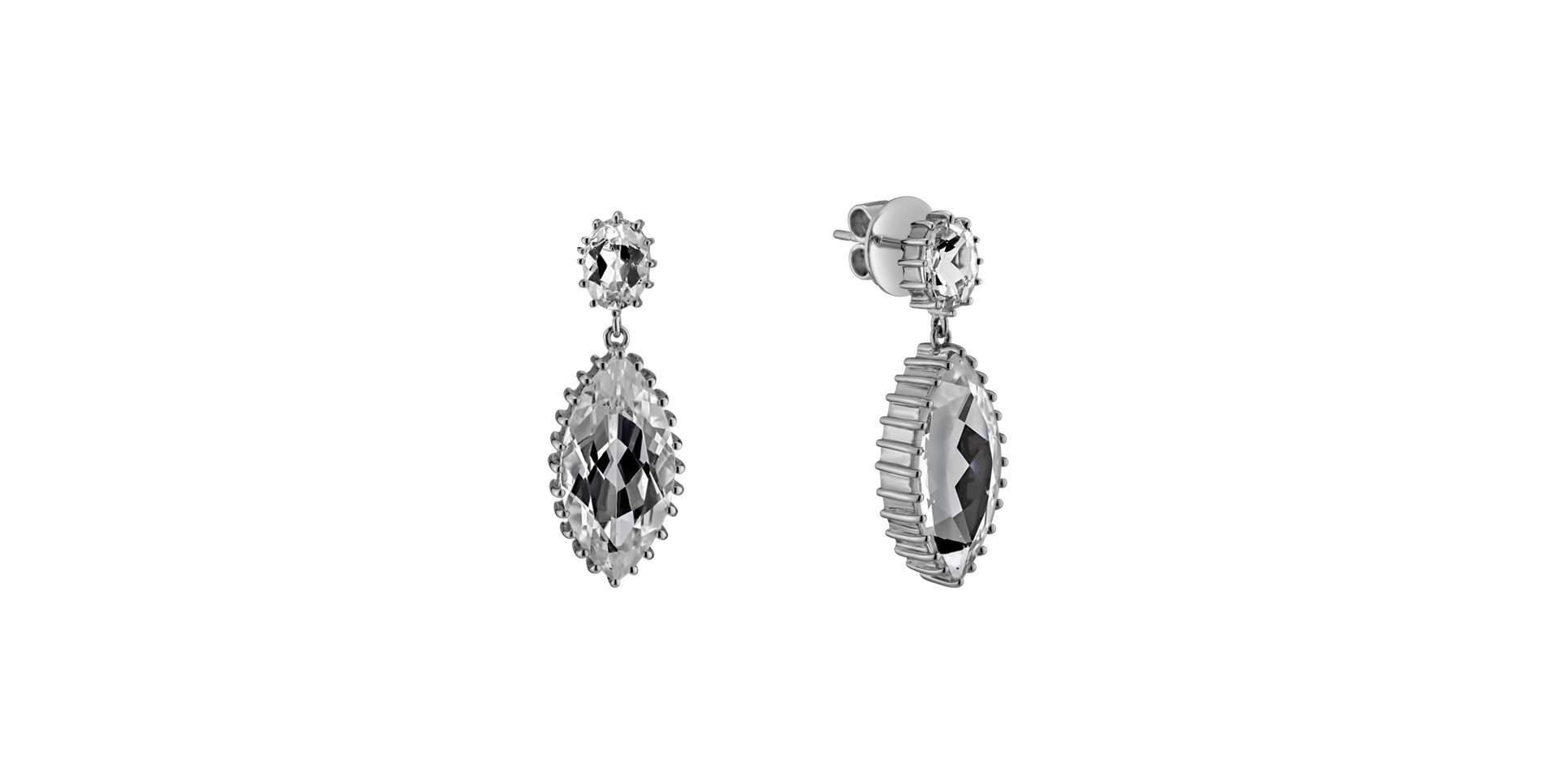 Náušnice s topazy Overnight Express