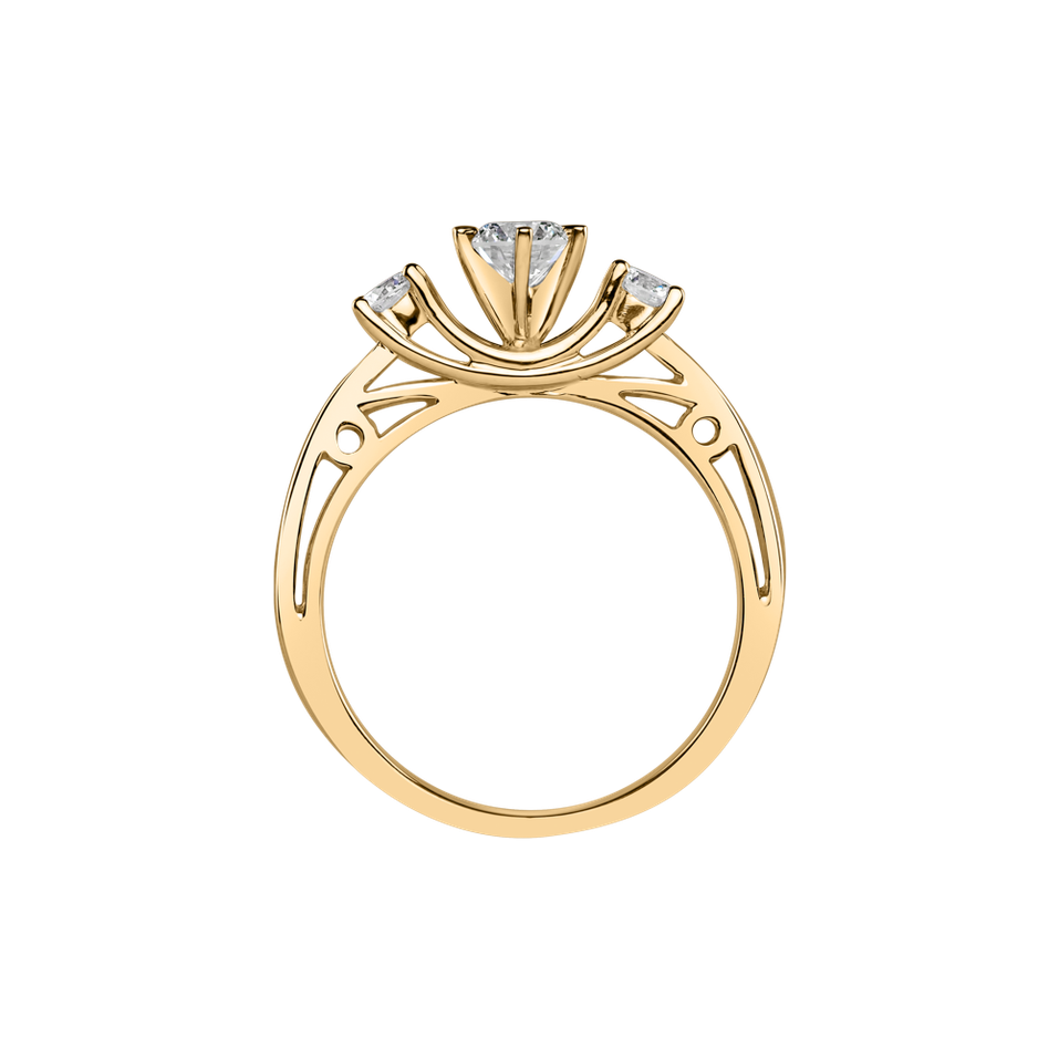 Prsten s diamanty Love Story