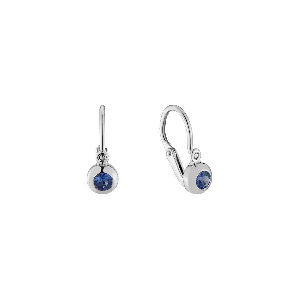 Dětské náušnice se safírem Little Treasure