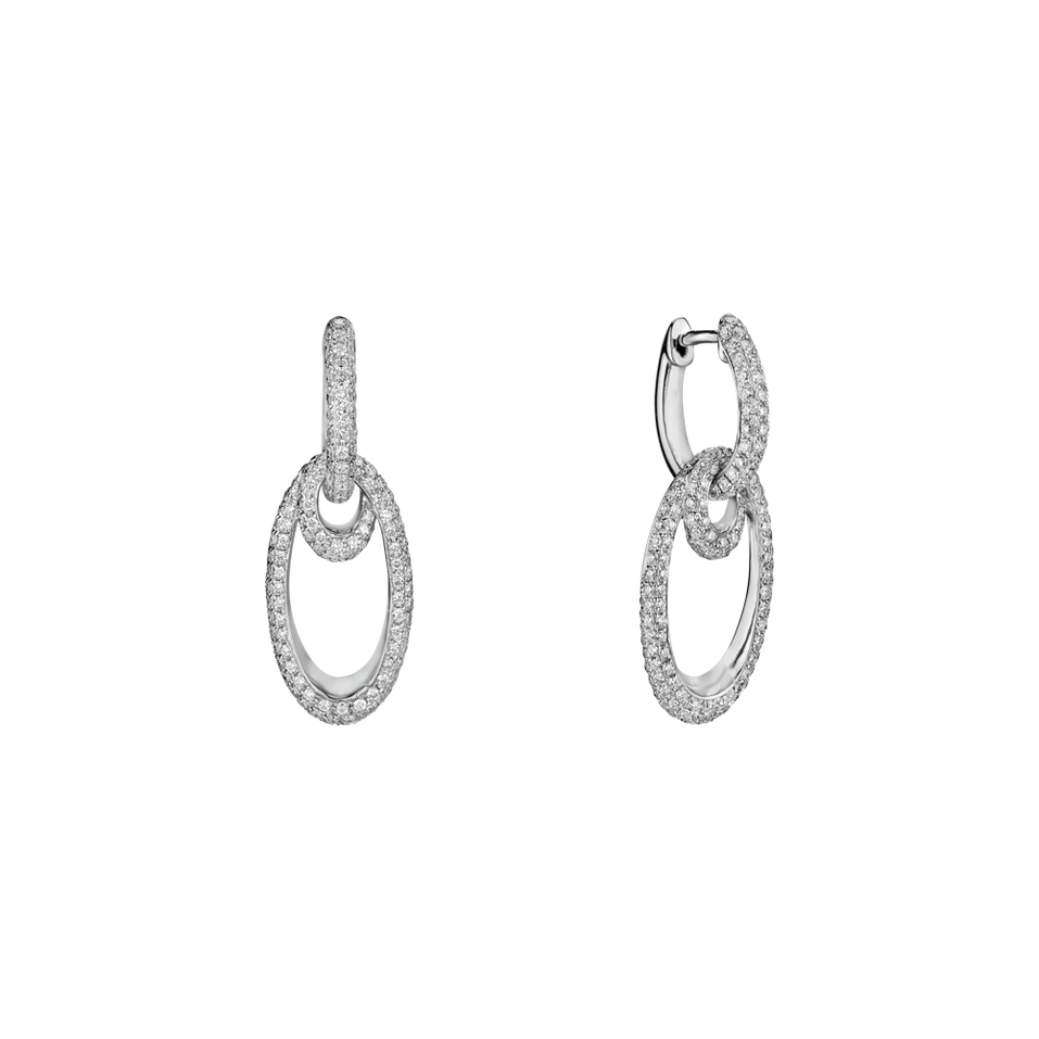 Náušnice s diamanty Enjoyable Week