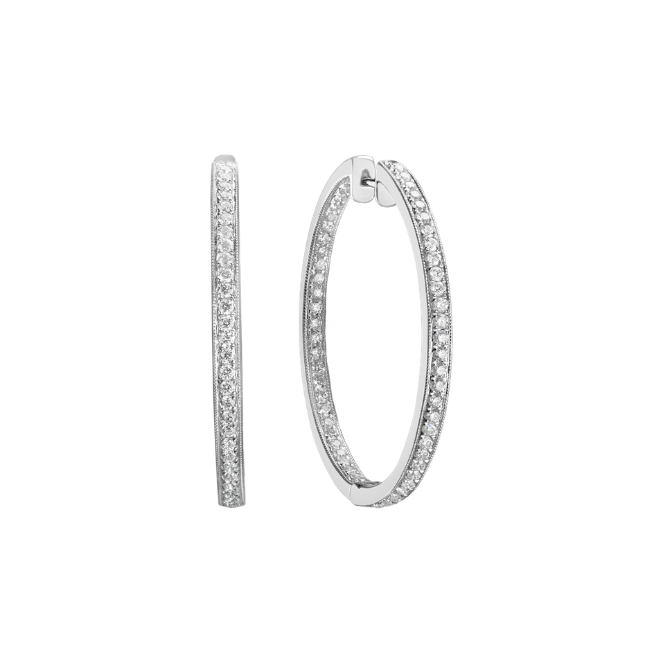 Náušnice s diamanty Moonlight Touch