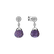 Náušnice s ametystem diamanty Gianpaola3