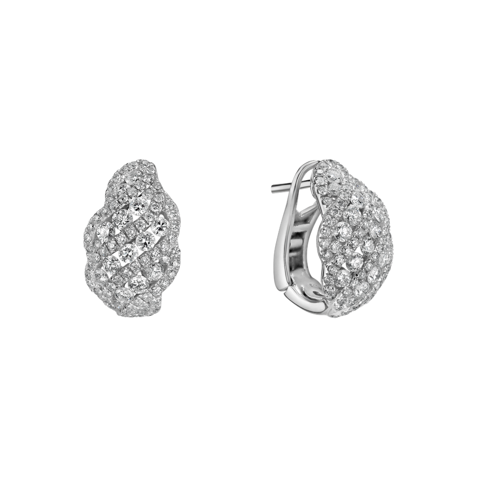 Náušnice s diamanty Shiva