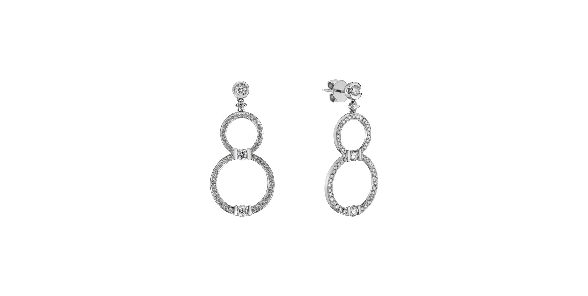 Náušnice s diamanty Heaven Sparkle