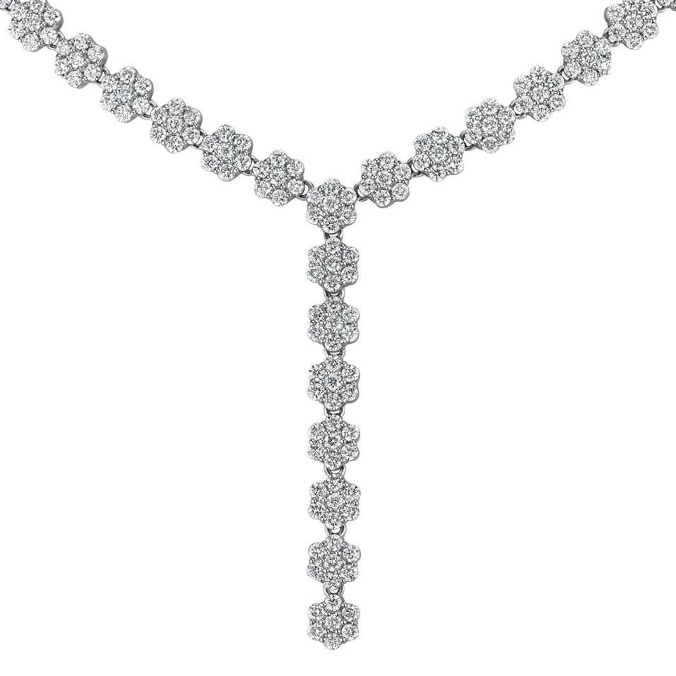 Náhrdelník s diamanty Falling Meadow Raindrops