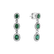 Náušnice s diamanty a smaragdy Starry Nocturne3