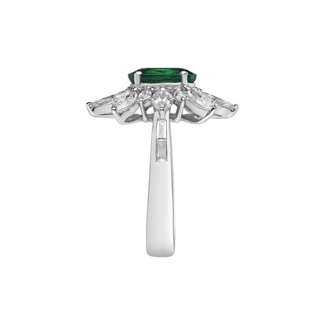 Prsten se smaragdem a diamanty Emerald Queen