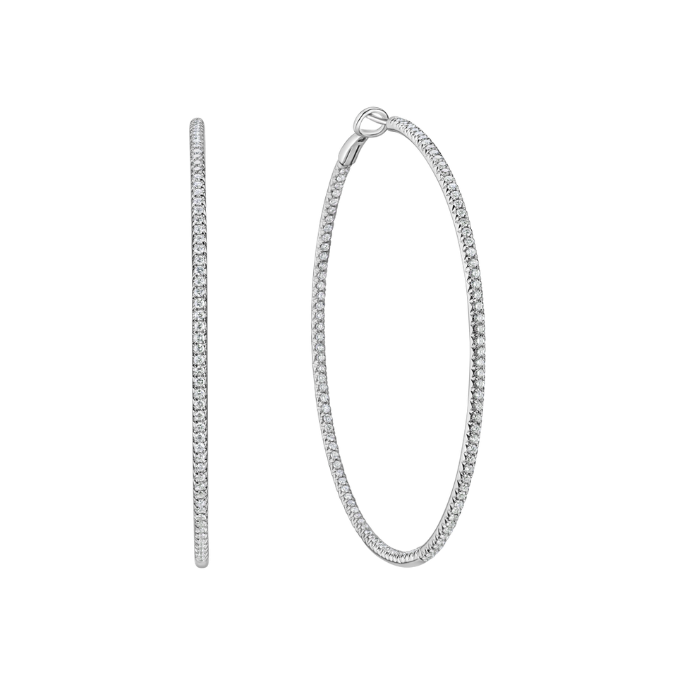 Náušnice s diamanty Sienna Loops