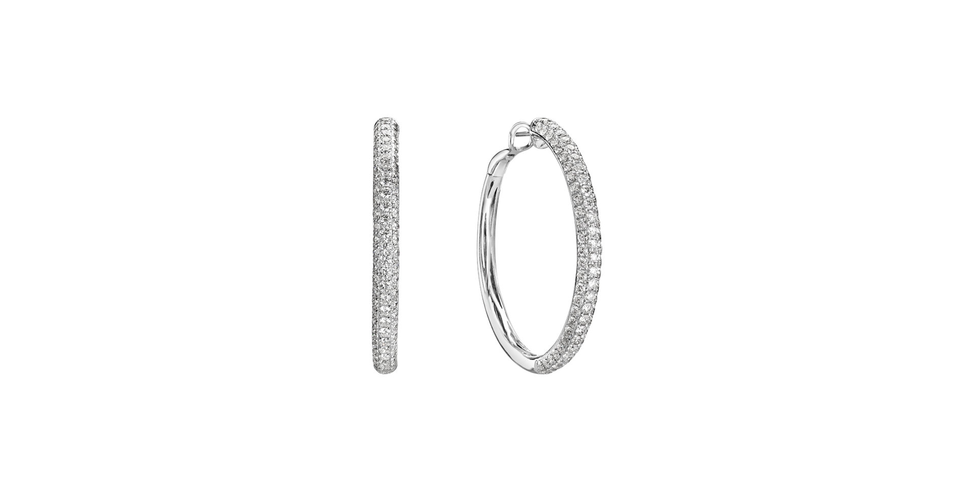 Náušnice s diamanty Luxury Jewel