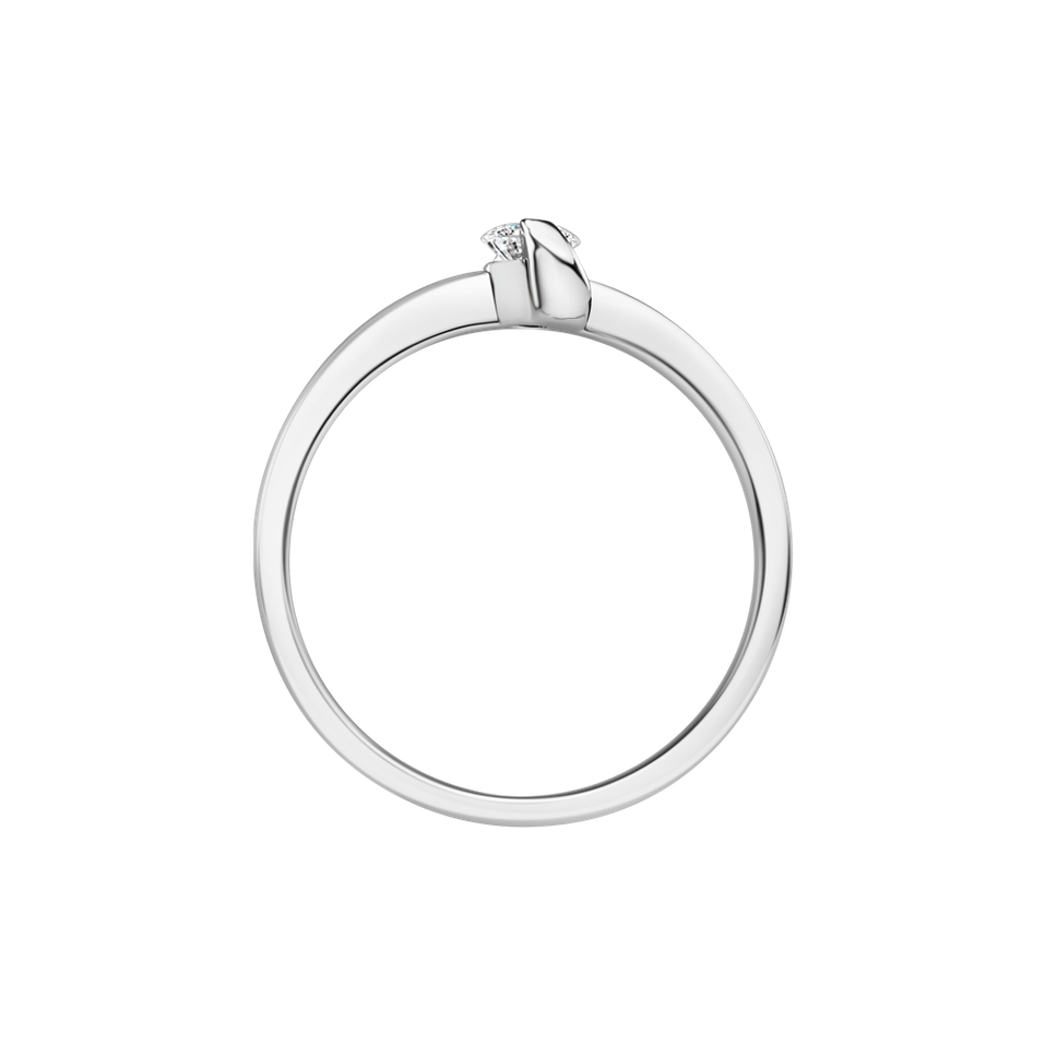 Prsten s diamantem Infinity Love