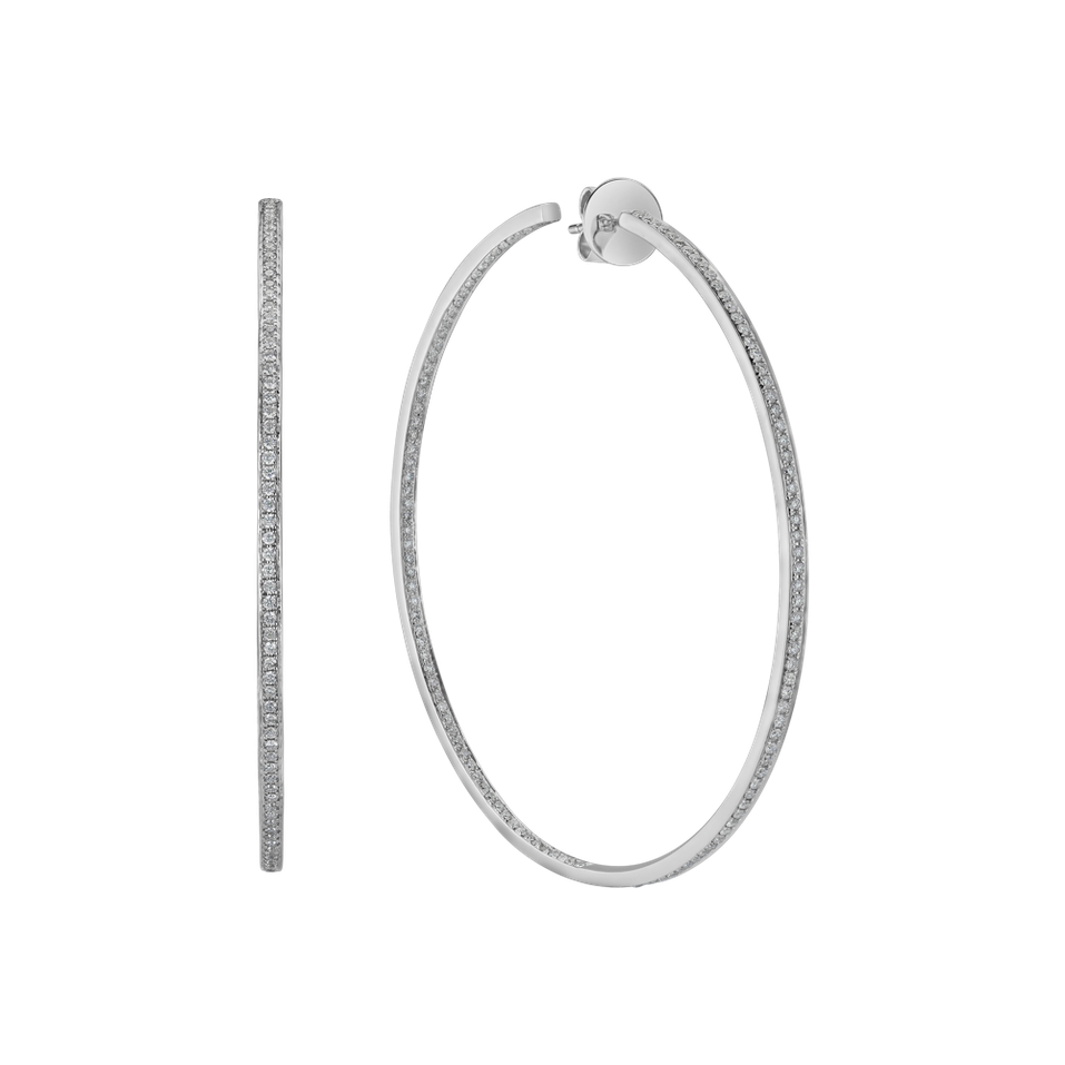 Náušnice s diamanty Cirles of Winter