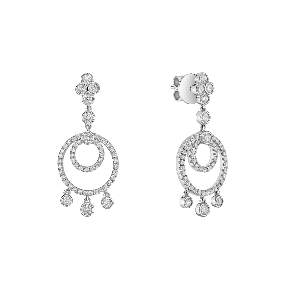 Náušnice s diamanty Bubbly Puffin