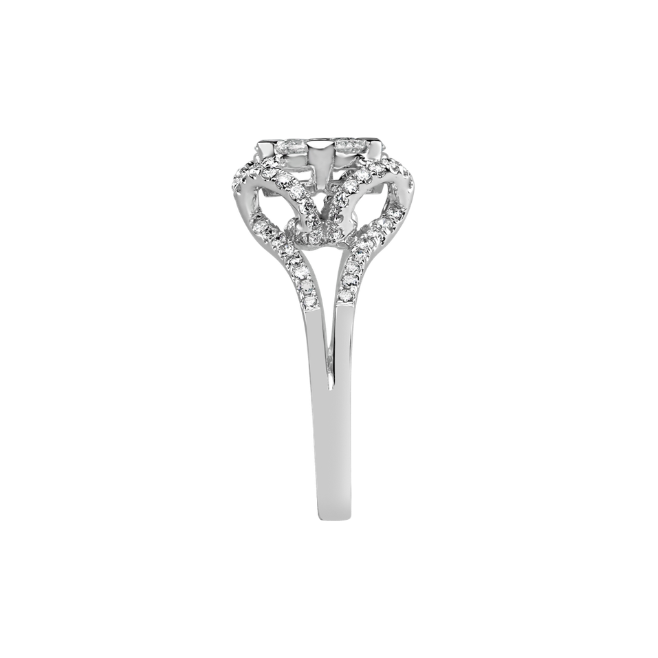 Prsten s diamanty Fleur