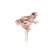 Prsten s bílými a hnědými diamanty a rubíny Miracle Frog3
