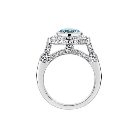 Prsten s modrým diamantem Fantasy Sky
