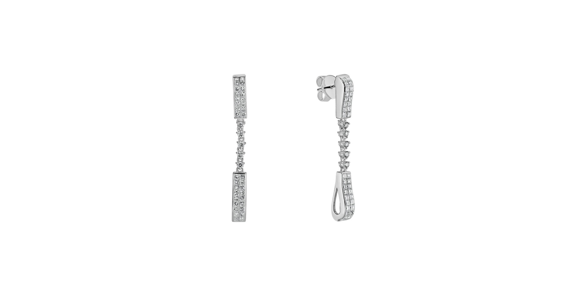 Náušnice s diamanty Formidable Blanco