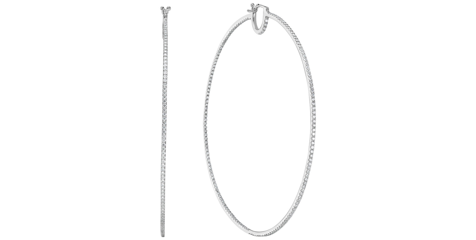 Náušnice s diamanty Delicate Line