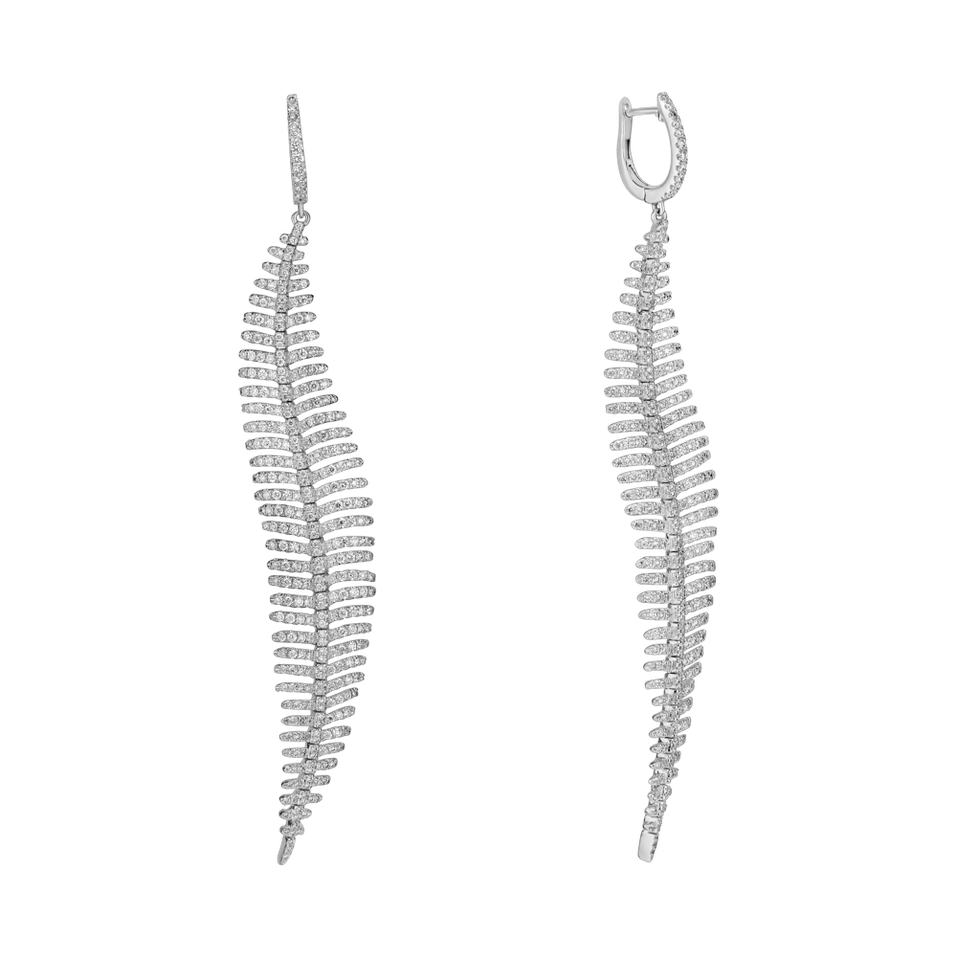 Náušnice s diamanty Arctic Angel