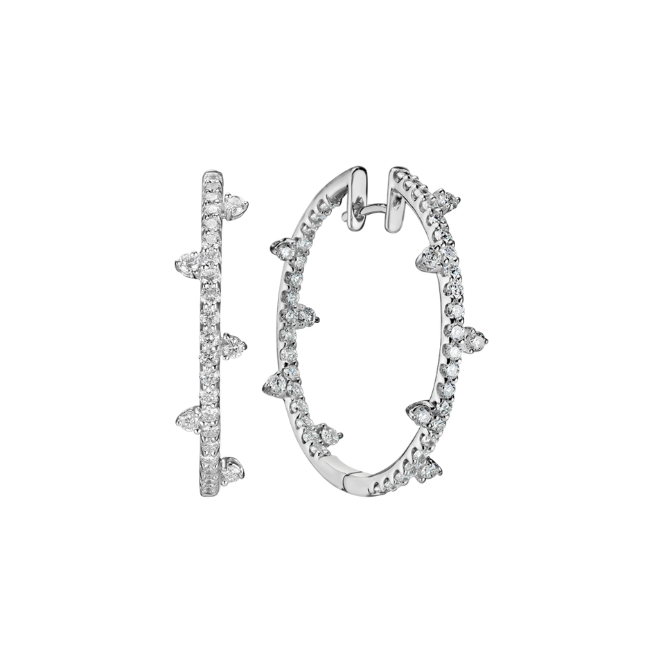 Náušnice s diamanty Diamond Thorns