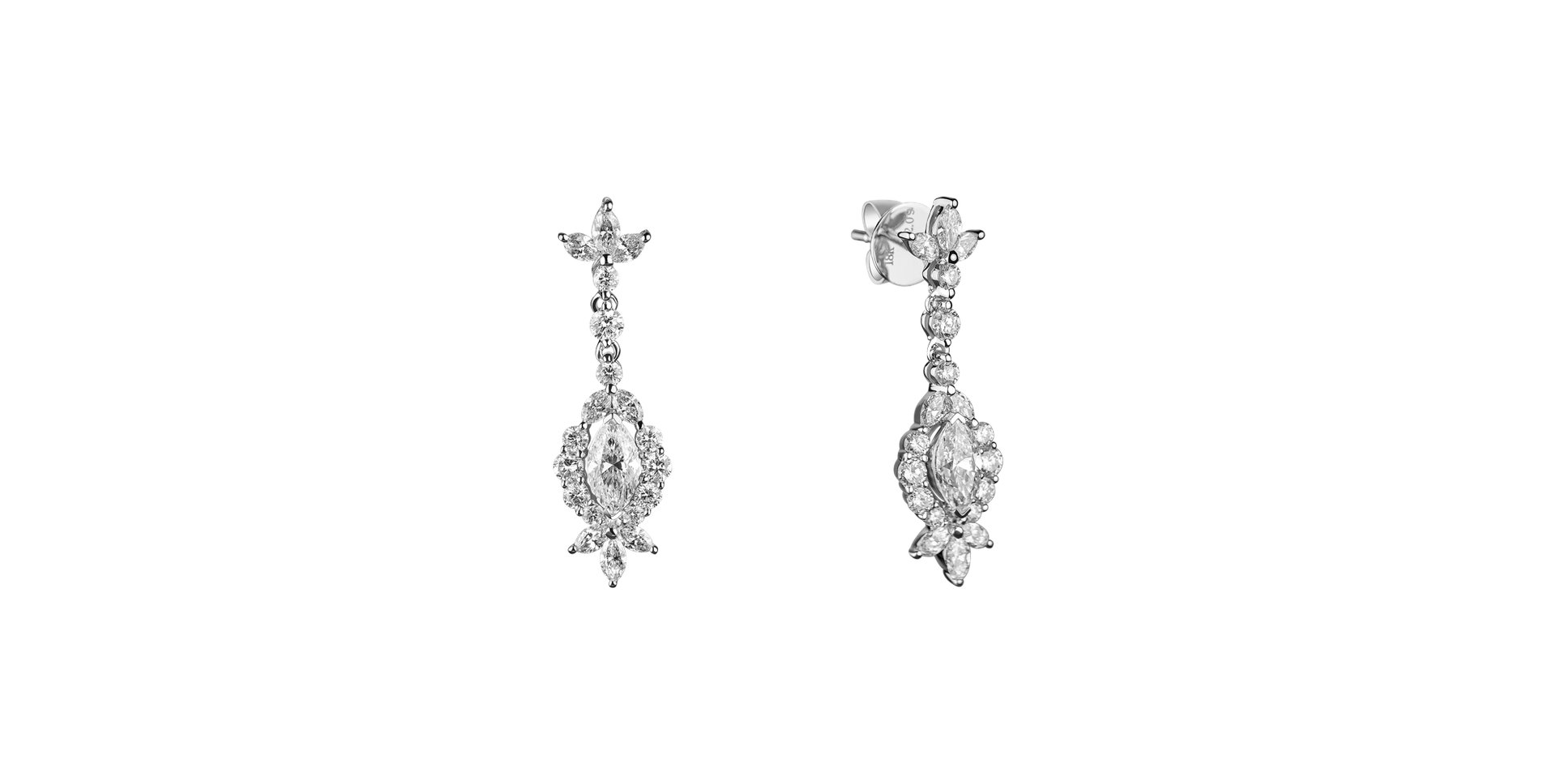 Náušnice s diamanty Royal Earrings