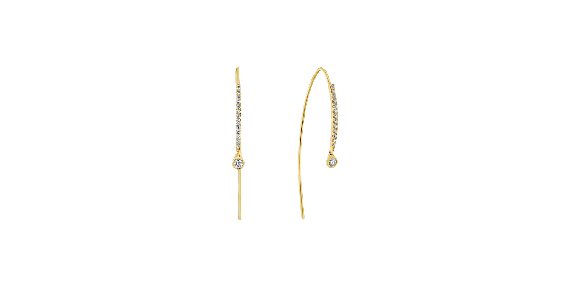 Náušnice s diamanty Tomoyo