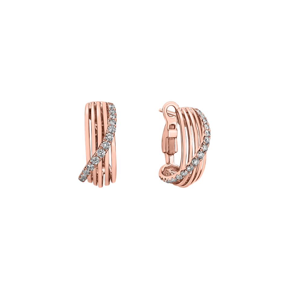 Náušnice s diamanty Fresh Waves