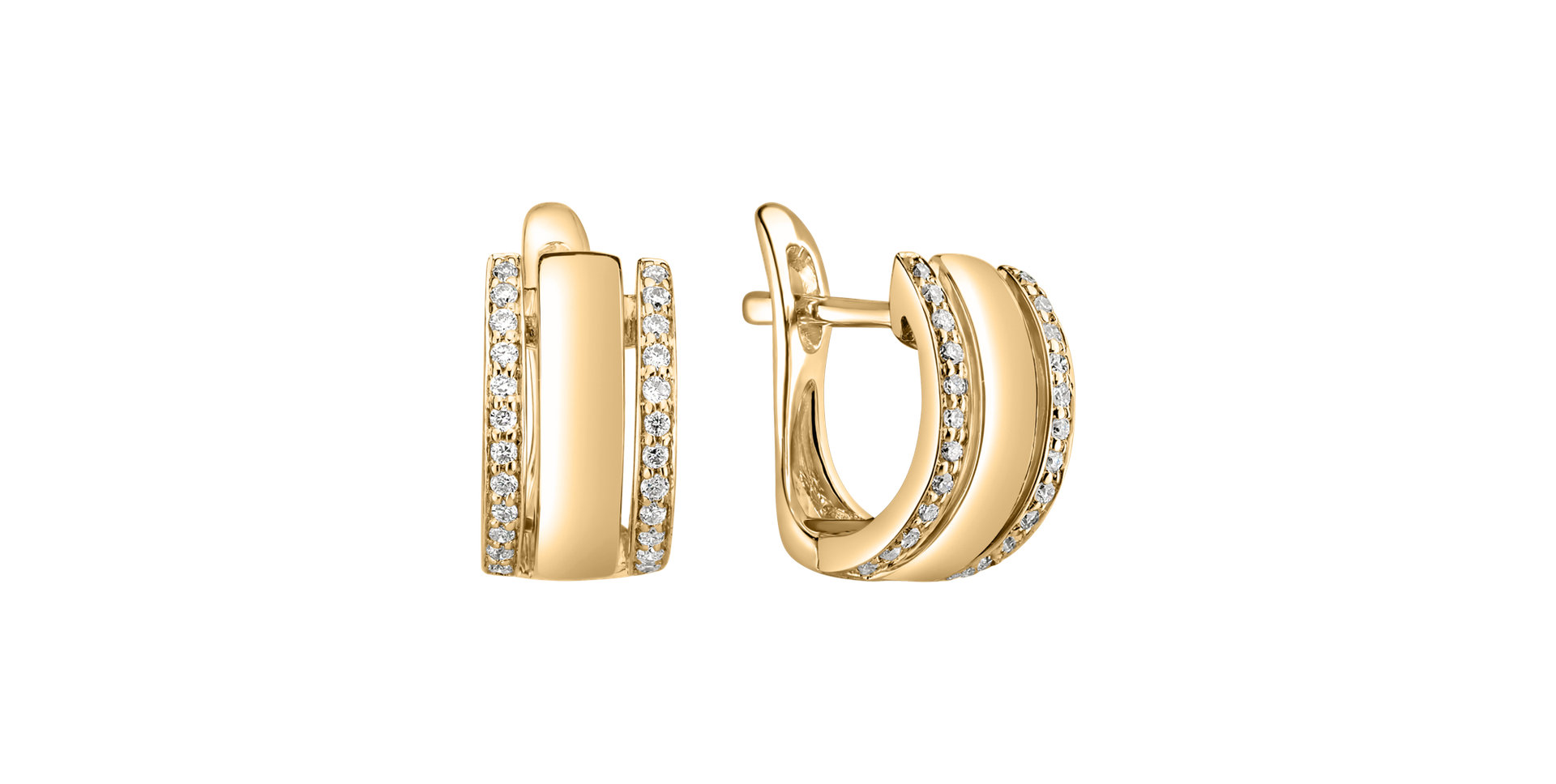 Náušnice s diamanty Amazing Symetry