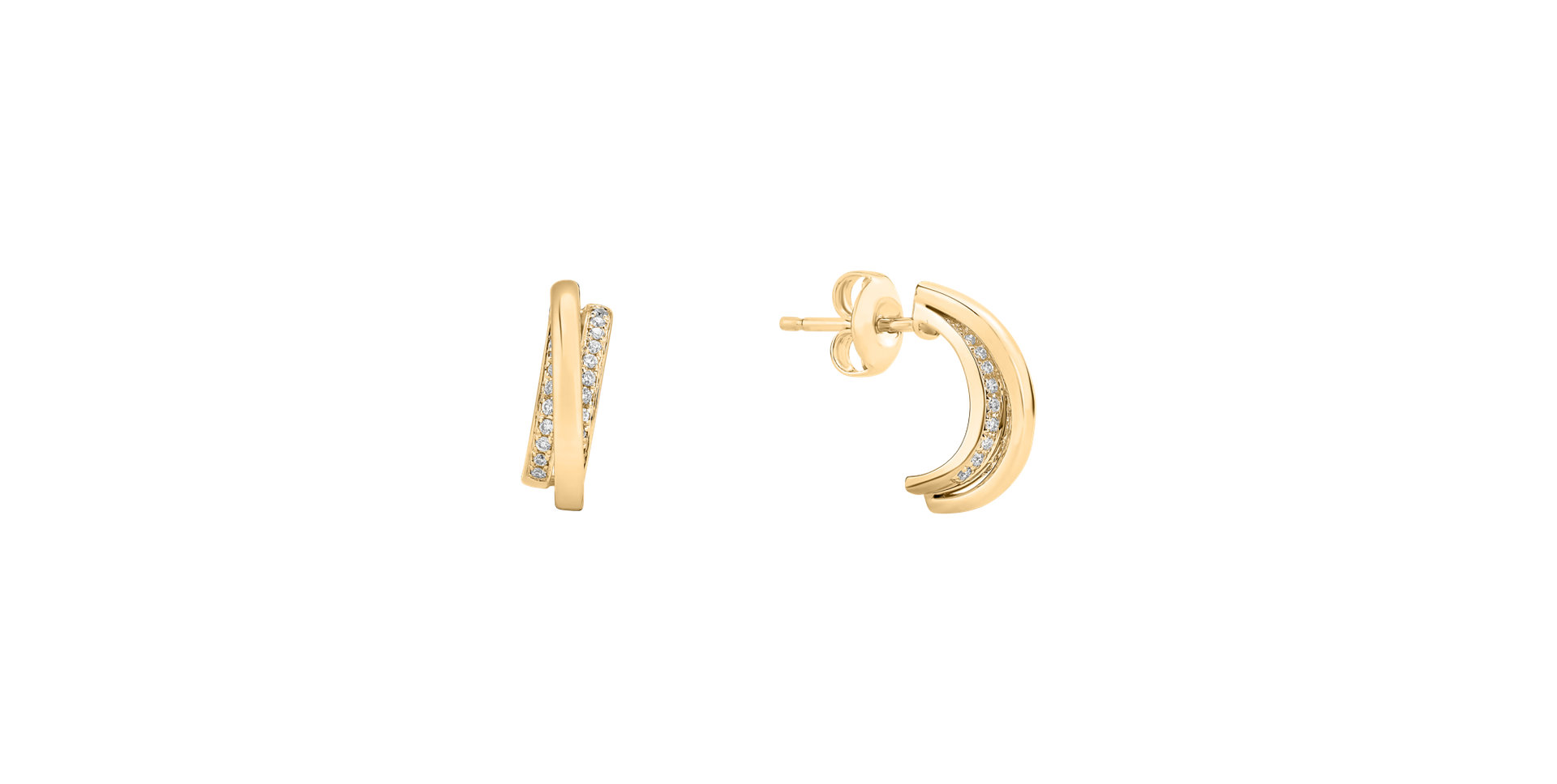 Náušnice s diamanty Dream Wings