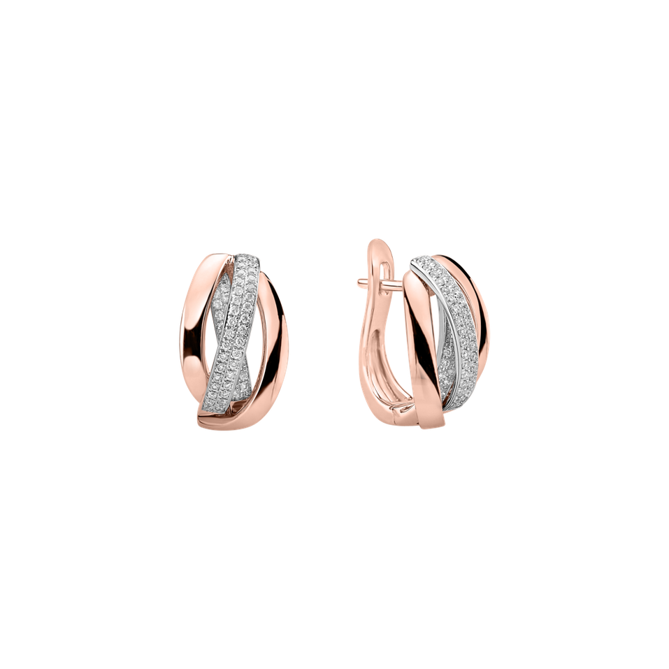 Náušnice s diamanty Charming Ray