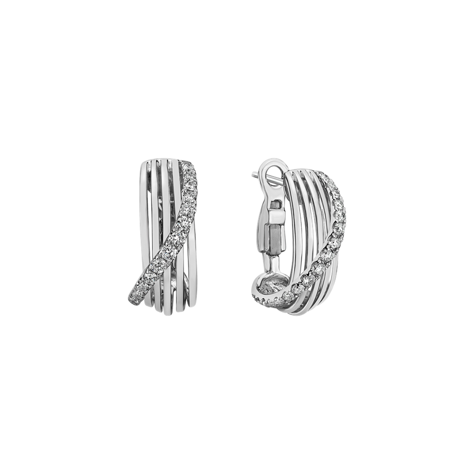 Náušnice s diamanty Fresh Waves