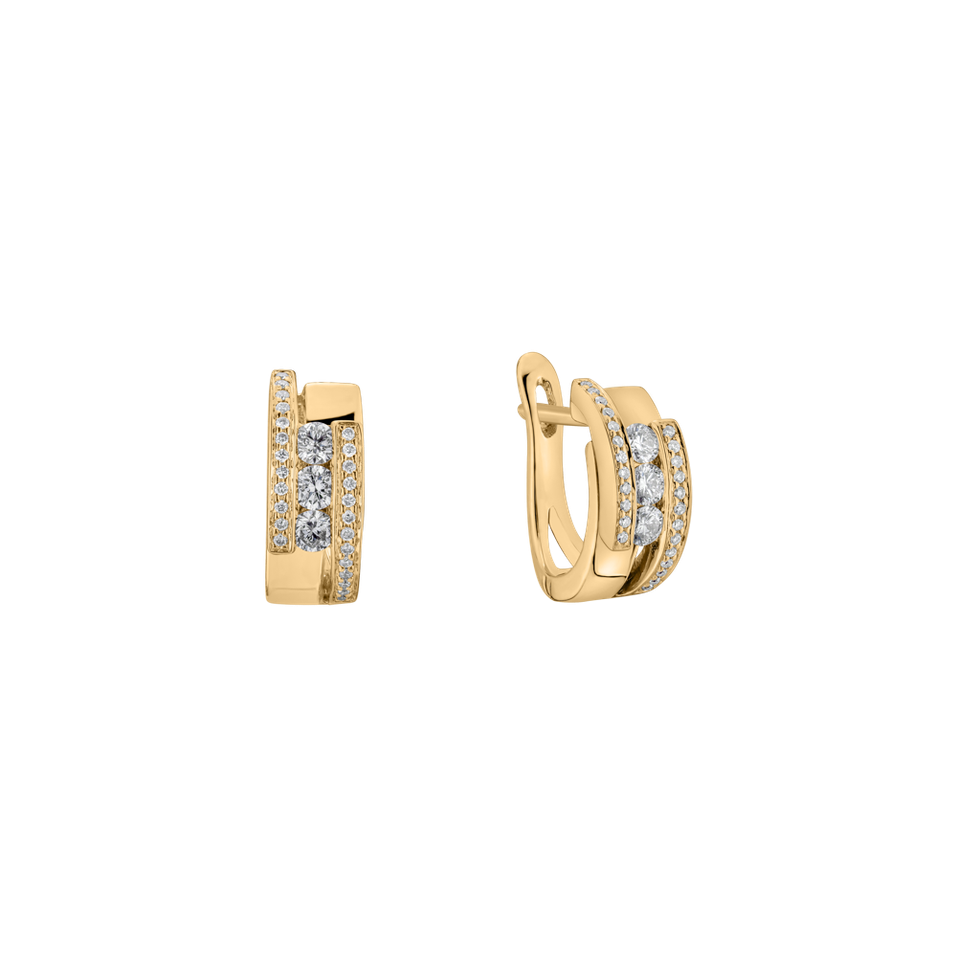 Náušnice s diamanty Galaxy Secret