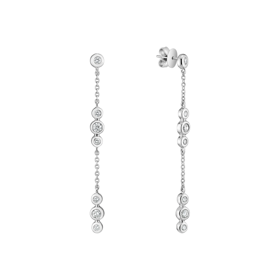 Náušnice s diamanty Miracle Waterfall