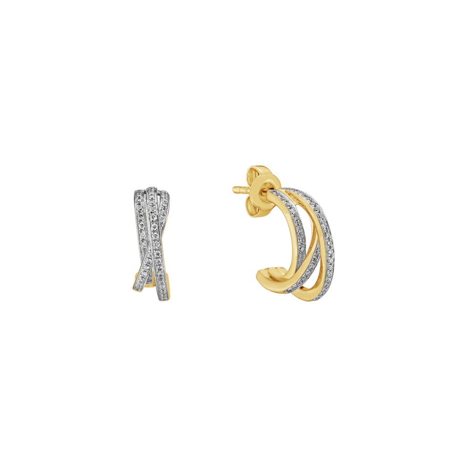 Náušnice s diamanty Infinite Dream