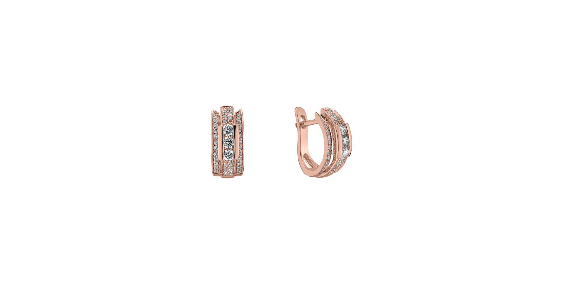 Náušnice s diamanty Amazing Mosaic