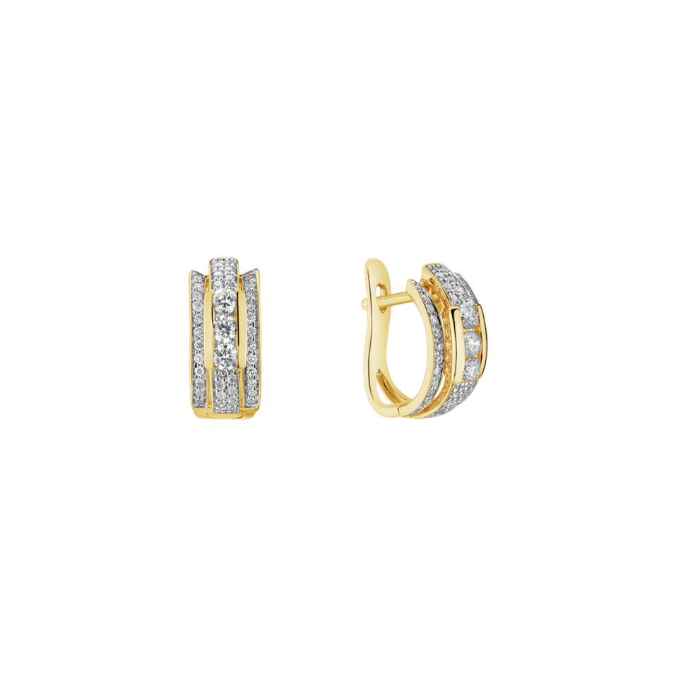 Náušnice s diamanty Amazing Mosaic