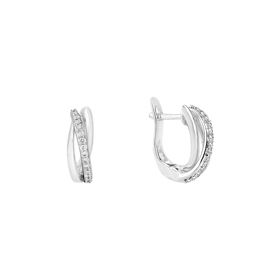 Náušnice s diamanty Klaudie