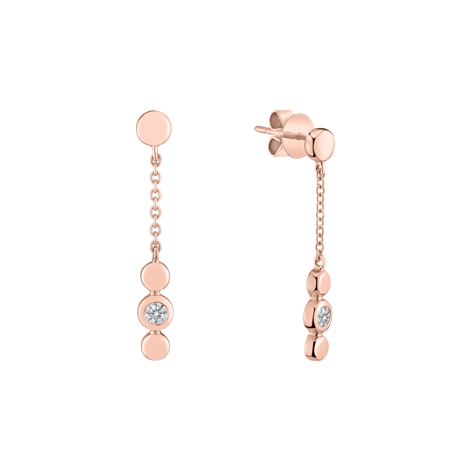 Náušnice s diamantem Miracle Waterfall