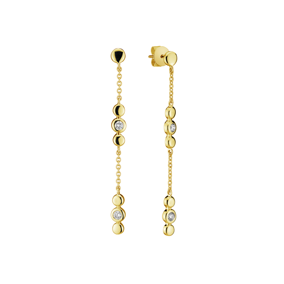 Náušnice s diamanty Miracle Waterfall