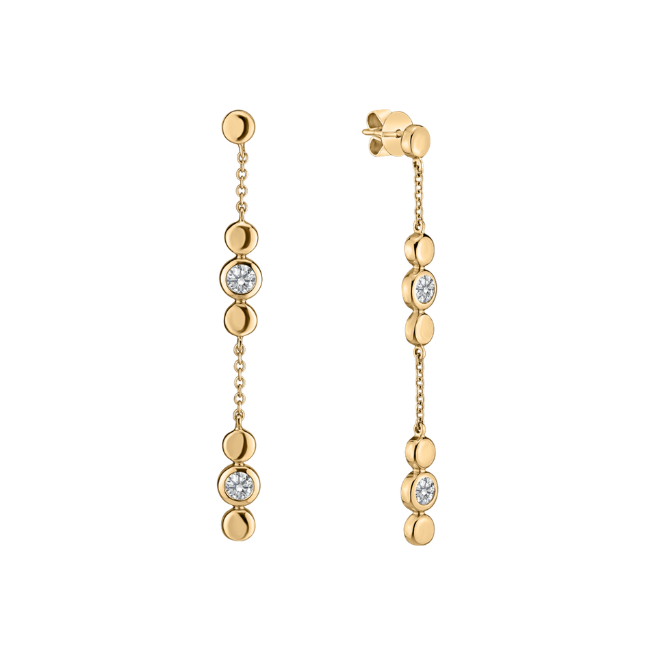 Náušnice s diamanty Miracle Waterfall