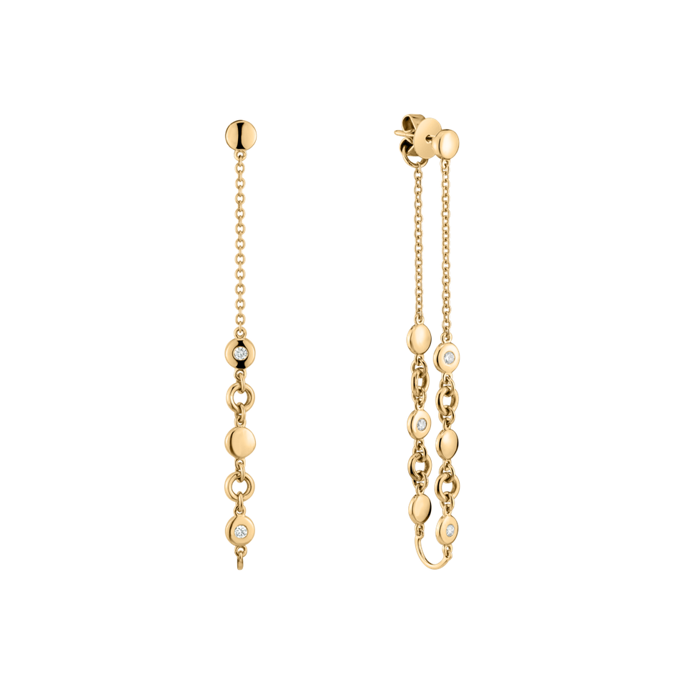 Náušnice s diamanty Endless Waterfall